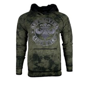 Affliction army green mens size  2XL hoodie